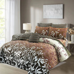 7 Pcs Quilted Comforter Set