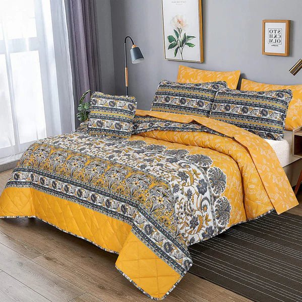 7 Pcs Quilted Comforter Set