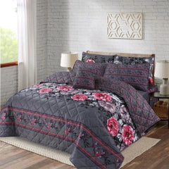 7 Pcs Quilted Comforter Set