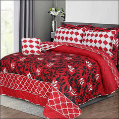 7 Pcs Quilted Comforter Set