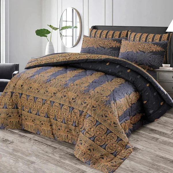 6 Pc Winter Comforter Set (Heavy Filling)