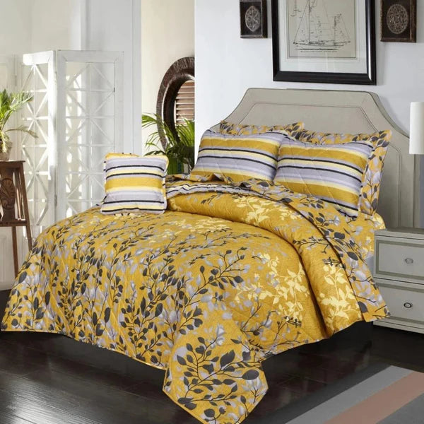 7 Pcs Quilted Comforter Set
