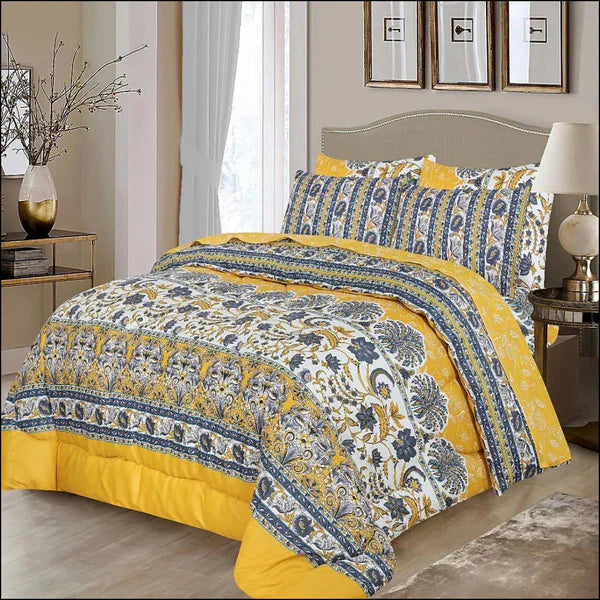 6 Pc Winter Comforter Set (Heavy Filling)