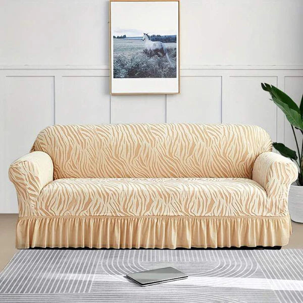 Zebra Velvet Turkish Sofa Cover