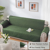 COTTON QUILTED SOFA RUNNER - SOFA COAT