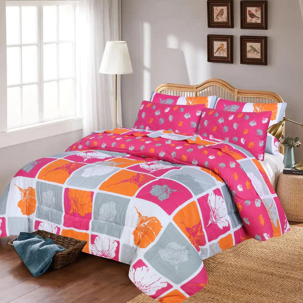 6 Pc Winter Comforter Set (Heavy Filling)