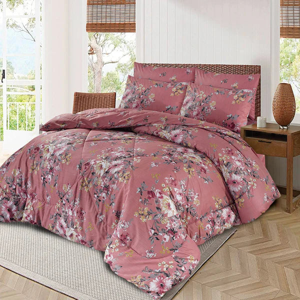 6 Pc Winter Comforter Set (Heavy Filling)