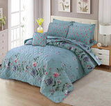 7 Pcs Quilted Comforter Set
