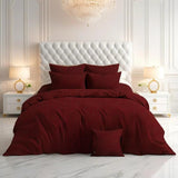SATIN STRIPE DUVET COVERS SET 7 PCS