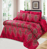 6 Pc Winter Comforter Set (Heavy Filling)