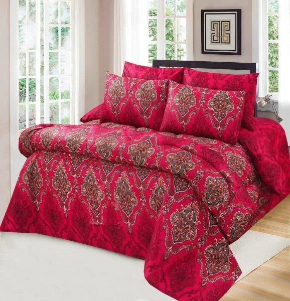 6 Pc Winter Comforter Set (Heavy Filling)