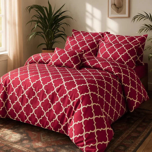 7 Pcs Quilted Comforter Set