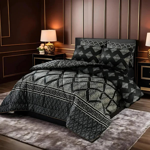 7 Pcs Quilted Comforter Set