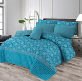 7 Pcs Quilted Comforter Set