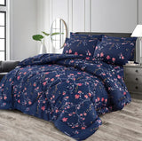 7 Pcs Quilted Comforter Set