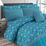 7 Pcs Quilted Comforter Set