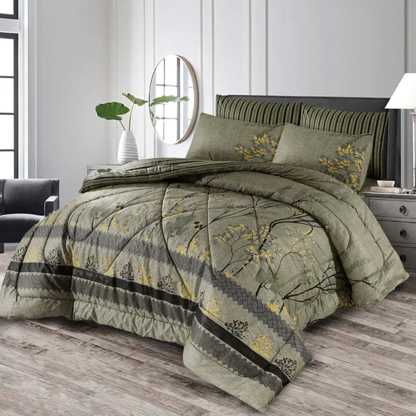 7 Pcs Quilted Comforter Set