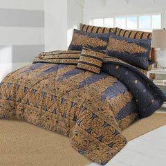 7 Pcs Quilted Comforter Set