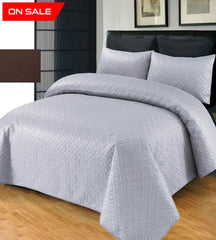 Plain Bedspread 3 Pc Set