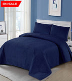 Plain Bedspread 3 Pc Set