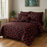 7 Pcs Quilted Comforter Set