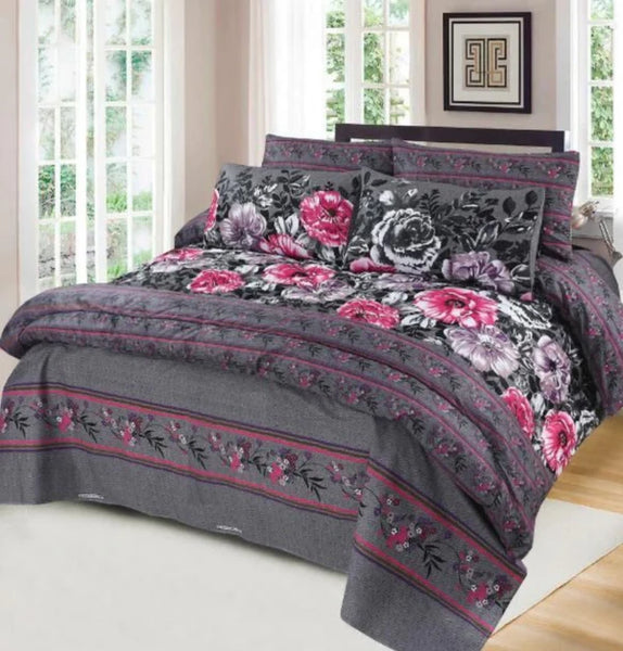 6 Pc Winter Comforter Set (Heavy Filling)